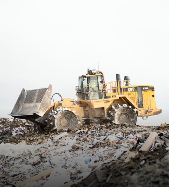 Cat® 836h In Action At Landfill Site