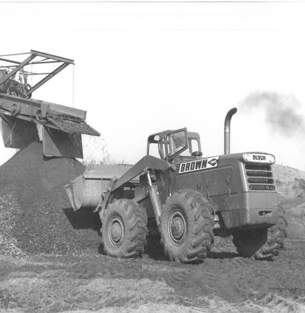 One Of Brown's Dozer's Moving Material At Job Site Back In The Day