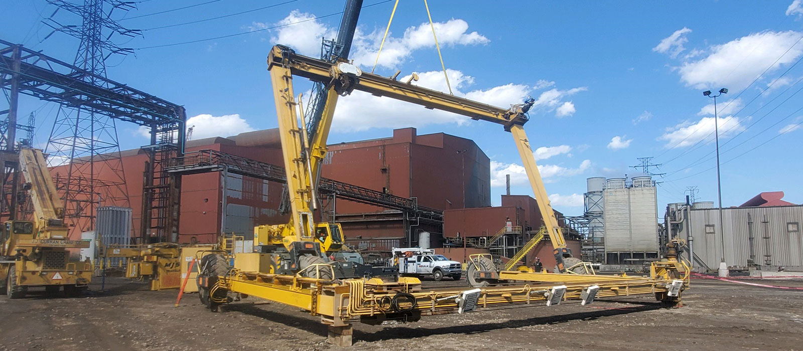 Assembling And Standing An Industrial Crane