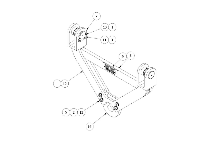 Bulk's Diagram Of A Custom-made, Design Engineered Attachment For A Reach Stacker